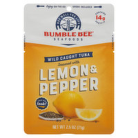Bumble Bee Wild Caught Tuna Seasoned with Lemon & Pepper - 2.5 Ounce 
