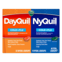Vicks Cold & Flu, Liquicaps - 48 Each