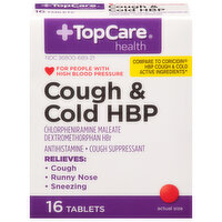 TopCare Cough & Cold HBP, Tablets