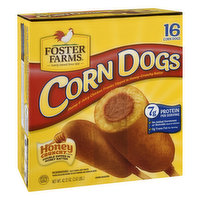 Foster Farms Corn Dogs, Honey Crunchy Flavor - 16 Each