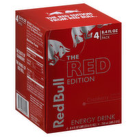 Red Bull Energy Drink, The Red Edition, Cranberry, 4 Pack - 4 Each 