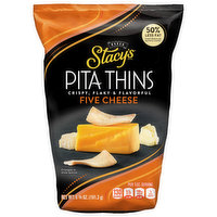 Stacy's Pita Thins, Five Cheese Flavored, Baked - 6.75 Ounce