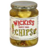 Wickles Dill Chips, Dirty - 24 Fluid ounce 