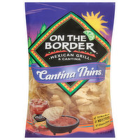 On the Border Tortilla Chips, Cantina Thins - 9.125 Ounce 