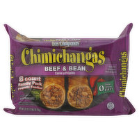 Las Campanas Chimichangas, Beef & Bean, Premium Quality - 8 Each 