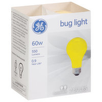 GE Light Bulbs, Bug, Outdoor, 60 Watts - 2 Each