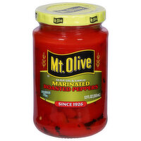 Mt Olive Roasted Peppers, Olive Oil & Garlic, Marinated - 12 Fluid ounce 