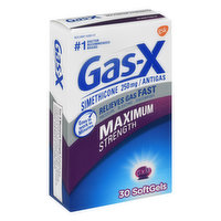 Gas X Antigas, Maximum Strength, 250 mg, Softgels