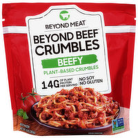 Beyond Meat Crumbles, Plant-Based, Beefy - 10 Ounce