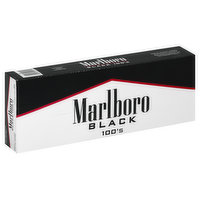 Marlboro Cigarettes, Black, 100's, Flip-Top Box - 200 Each 