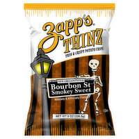 Zapp's Potato Chips, Thin & Crispy, New Orleans Style, Bourbon St Smokey Sweet - 8 Ounce 