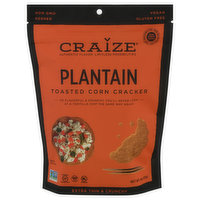 Craize Corn Cracker, Toasted, Plantain - 4 Ounce 