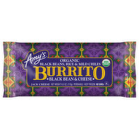 Amy's Burrito, Jack Cheese, Black Bean & Cheese, Organic - 6 Ounce 