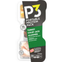 P3 Portable Protein Pack, Turkey, Almonds, Colby Jack - 2 Ounce 