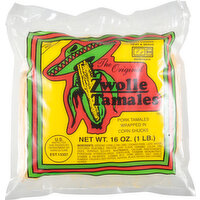 Zwolle Tamales Pork Tamales, The Original, Hot - 16 Ounce 