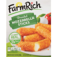 Farm Rich Mozzarella Sticks, Breaded - 24 Ounce 