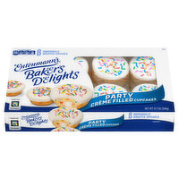 Entenmann's Party Creme Filled Cupcake - 8 Each 