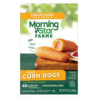 MorningStar Farms Corn Dogs, Veggie - 4 Each 