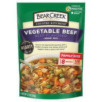 Bear Creek Country Kitchens Soup Mix, Vegetable Beef, Family Size - 8.1 Ounce