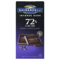 Ghirardelli Dark Chocolate, Intense Dark, 72% Cacao - 3.5 Ounce 