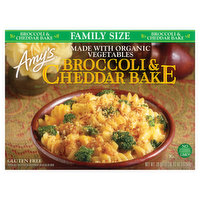 Amy's Amy's Frozen Broccoli & Cheddar Bake, Family Size, Non-GMO, Gluten free, 28 oz.