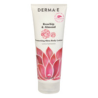 DERMA E Body Lotion, Protecting Shea, Rosehip & Almond - 8 Ounce 