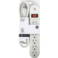 GE Power Strip, 6 Outlets, 3 Feet