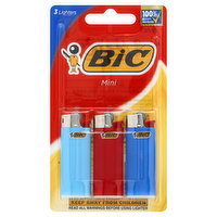 BiC Lighters, Mini - 3 Each 