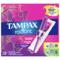 Tampax Tampons, Regular/Super, Unscented