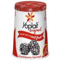 Yoplait Yogurt, Low Fat, Blackberry Harvest - 6 Ounce 