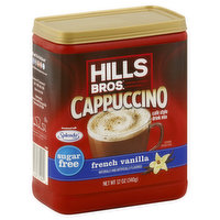 HILLS BROS Cappuccino Drink Mix, Sugar Free, French Vanilla, Cafe Style - 12 Ounce 