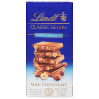 Lindt Milk Chocolate, Classic Recipe, Whole Hazelnuts - 5.3 Ounce 