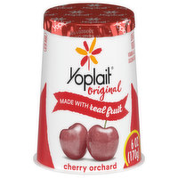 Yoplait Yogurt, Low Fat, Cherry Orchard - 6 Ounce 