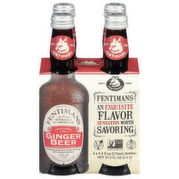 Fentimans Soda, Ginger Beer, Traditional - 4 Each 