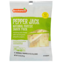 Brookshire's Cheese, Pepper Jack, Snack Pack - 10 Each 