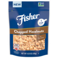 Fisher Hazelnuts, Chopped - 4.52 Ounce 