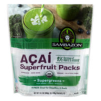 Sambazon Superfruit Packs, Acai, Supergreens