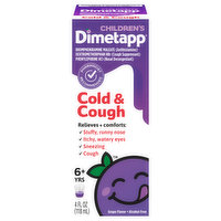 Dimetapp Cold & Cough, Children's, Grape Flavor - 4 Fluid ounce 