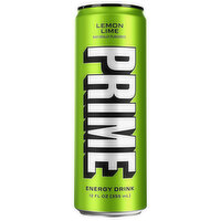 Prime Energy Drink, Lemon Lime - 12 Fluid ounce 