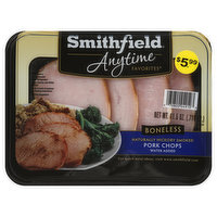 Smithfield Pork, Boneless, Hickory Smoked, Chops - 11.5 Ounce 