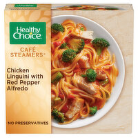 Healthy Choice Cafe Steamers Chicken Linguini with Red Pepper Alfredo, Frozen Meal - 9.8 Ounce 