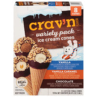 Crav'n Flavor Ice Cream Cones, Variety Pack