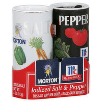 Morton Iodized Salt & Pepper - 5.5 Ounce 