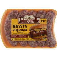 Johnsonville Bratwurst, Cheddar, Brats