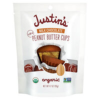 Justin's Peanut Butter Cups, Milk Chocolate, Organic, Mini - 4.7 Ounce 