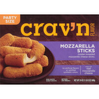 Crav'n Flavor Mozzarella Sticks, Party Size - 24 Ounce 