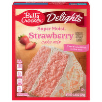 Betty Crocker Cake Mix, Strawberry, Delights - 13.25 Ounce 