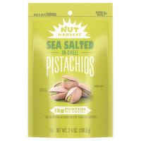 Nut Harvest Pistachios, In-Shell, Sea Salted - 3.75 Ounce 