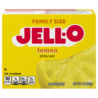 Jell-O Gelatin Dessert, Lemon, Family Size