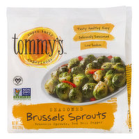 Tommys Brussels Sprouts, Low Sodium, Seasoned, Red Bell Pepper - 10 Ounce 
